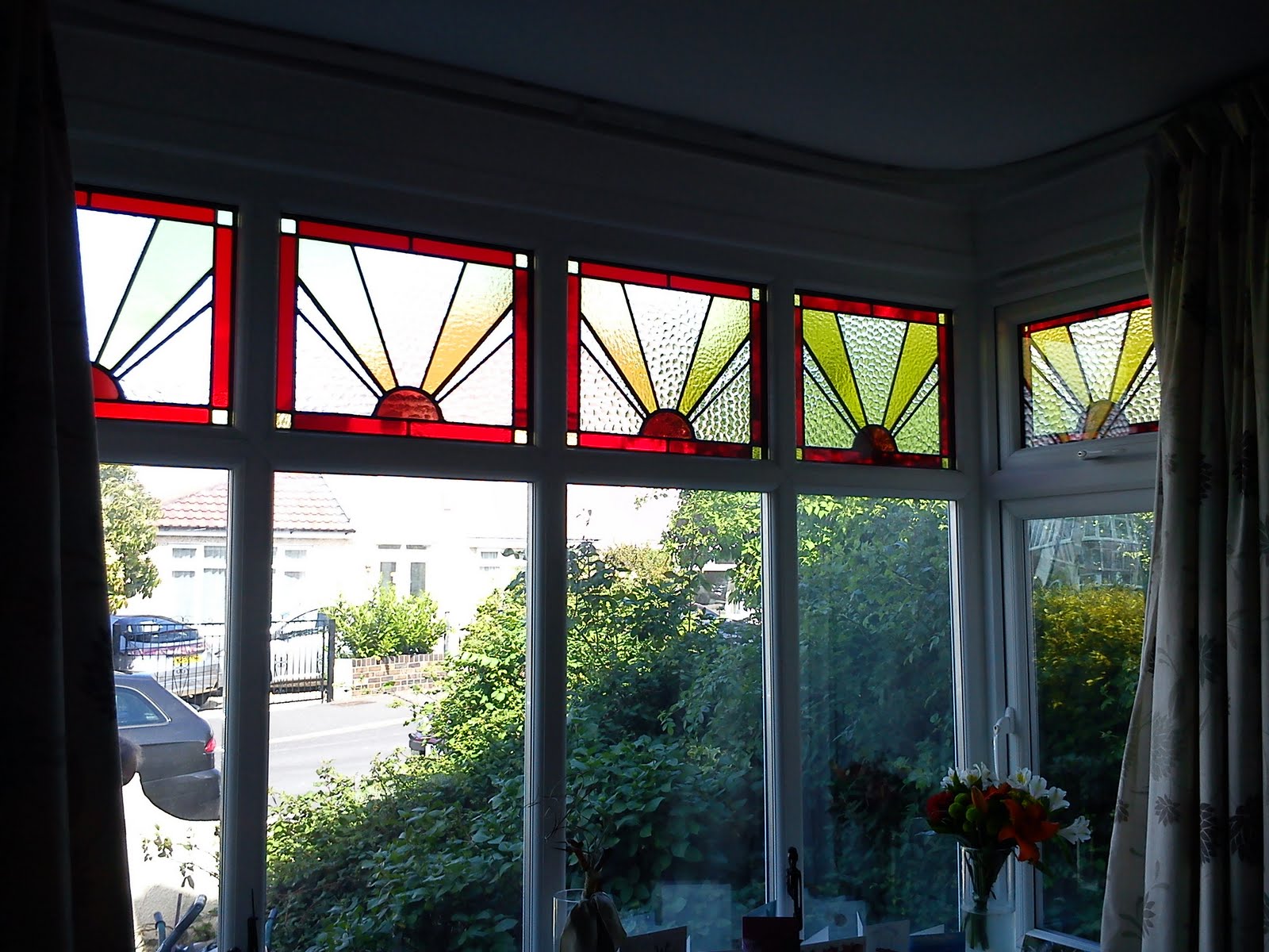 INSPIRAL GLASS Does stained glass and UPVC really go?