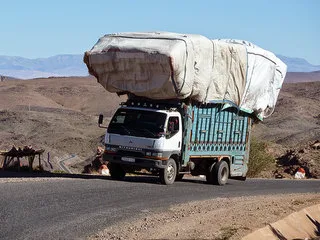 Overloaded truck in South Africa