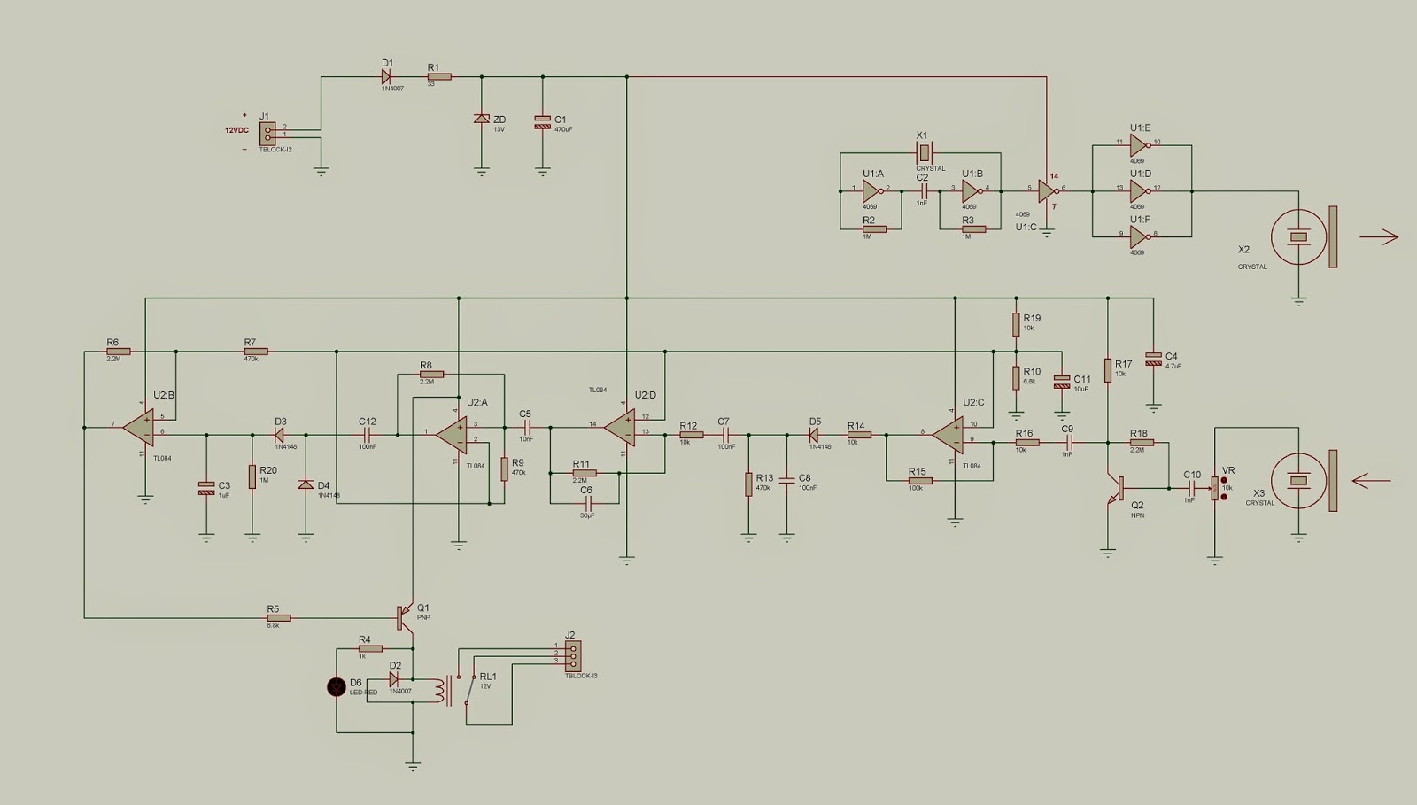Projek elektronik dan rekabentuk litar elektronik: LITAR ULTRASONIC