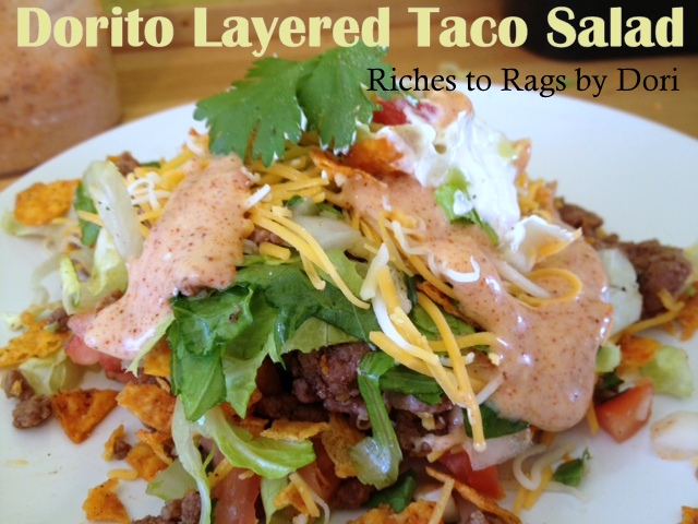 *Riches to Rags* by Dori: Doritos Layered Taco Salad with Taco Ranch ...