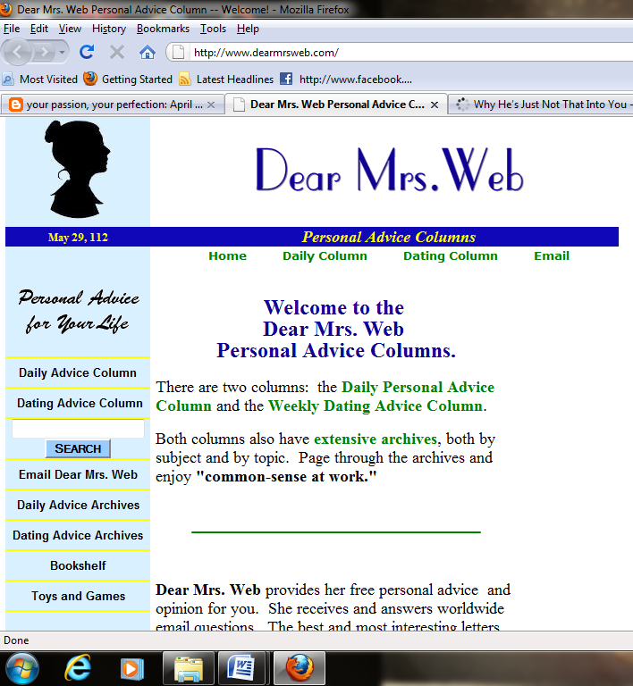 Advice Column Template Advice Column Template