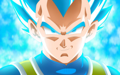 Super Saiyan Bleu Vegeta Dragon Ball Super - Fond d'Écran en Full HD 1080p