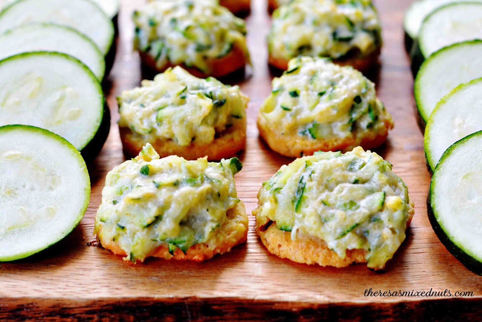 Theresa's Mixed Nuts Eat Better at Gatherings with Zucchini Toast