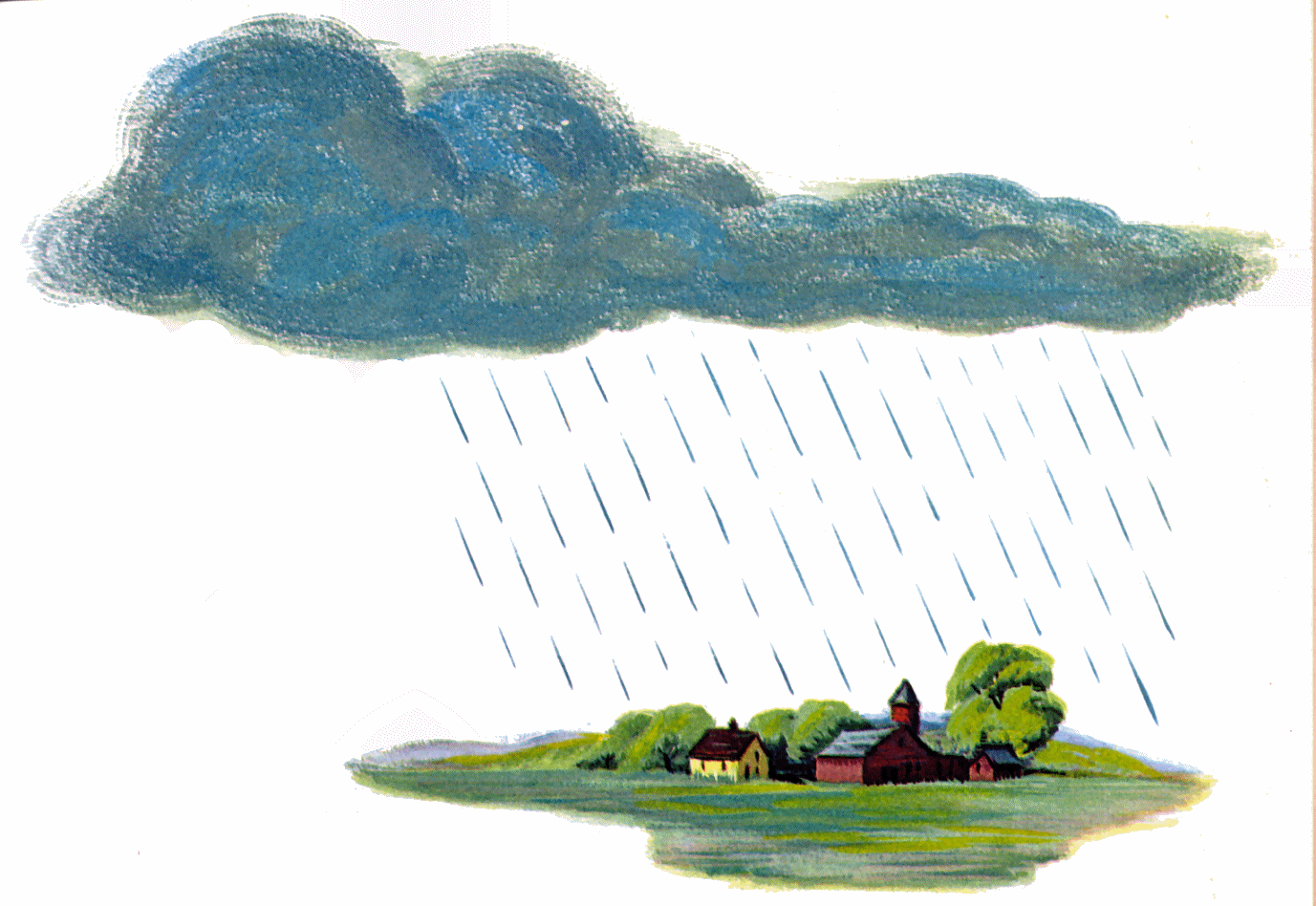 gambar mewarnai mandi air hujan