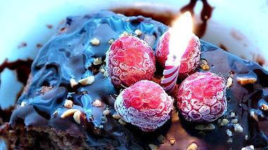Pastel de chocolate con frambuesa