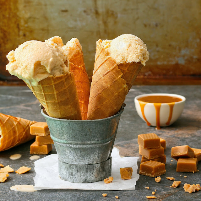 Cupcakes & Couscous Salted Caramel Toffee Chunk Ice Cream