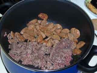 Brown the meat