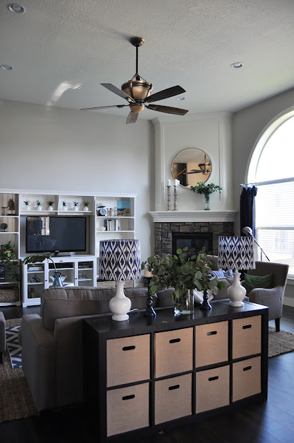 Great Room remodel after photos from www.jengallacher.com. #greatroom #familyroom #familyroommakeover Great Room remodel after photos from www.jengallacher.com. #greatroom #familyroom #familyroommakeover