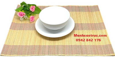 Mành tre mành tre đựng đĩa đũa muỗng