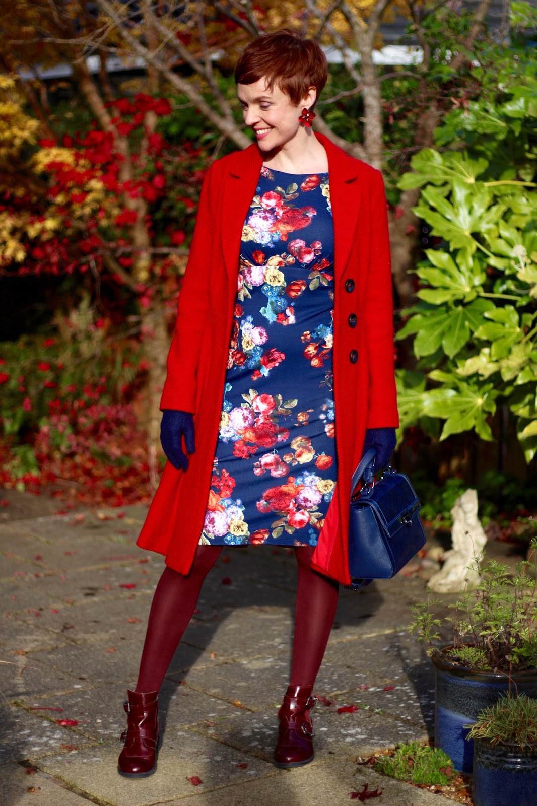 Alie Street Holly Midnight Garden Winter Floral dress | Fake Fabulous