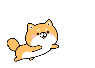 LINE Creators' Stickers - Animation of cute Shiba Inu Example with GIF