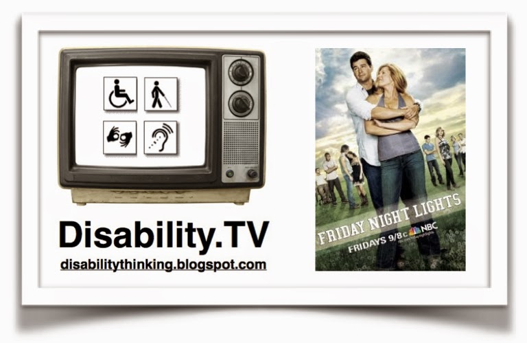 Disability.TV logo next to Friday Night Lights tv show poster