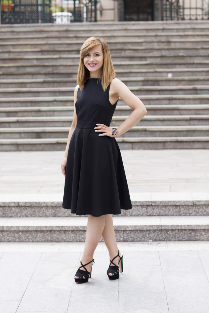 summer outfit black dress