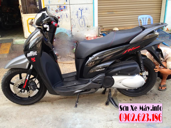 Sơn xe Honda Sh 300i màu đen zin cực đẹp