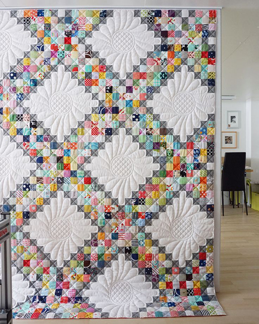 Quilting Land Iva's Scrappy Irish Chain Quilt