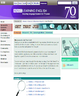 http://www.bbc.co.uk/worldservice/learningenglish/business/getthatjob/index.shtml