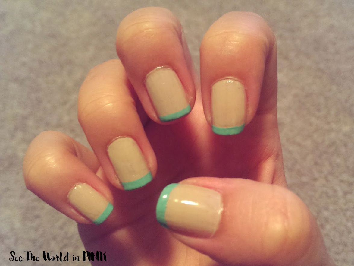 2. Pastel French Tips - wide 3