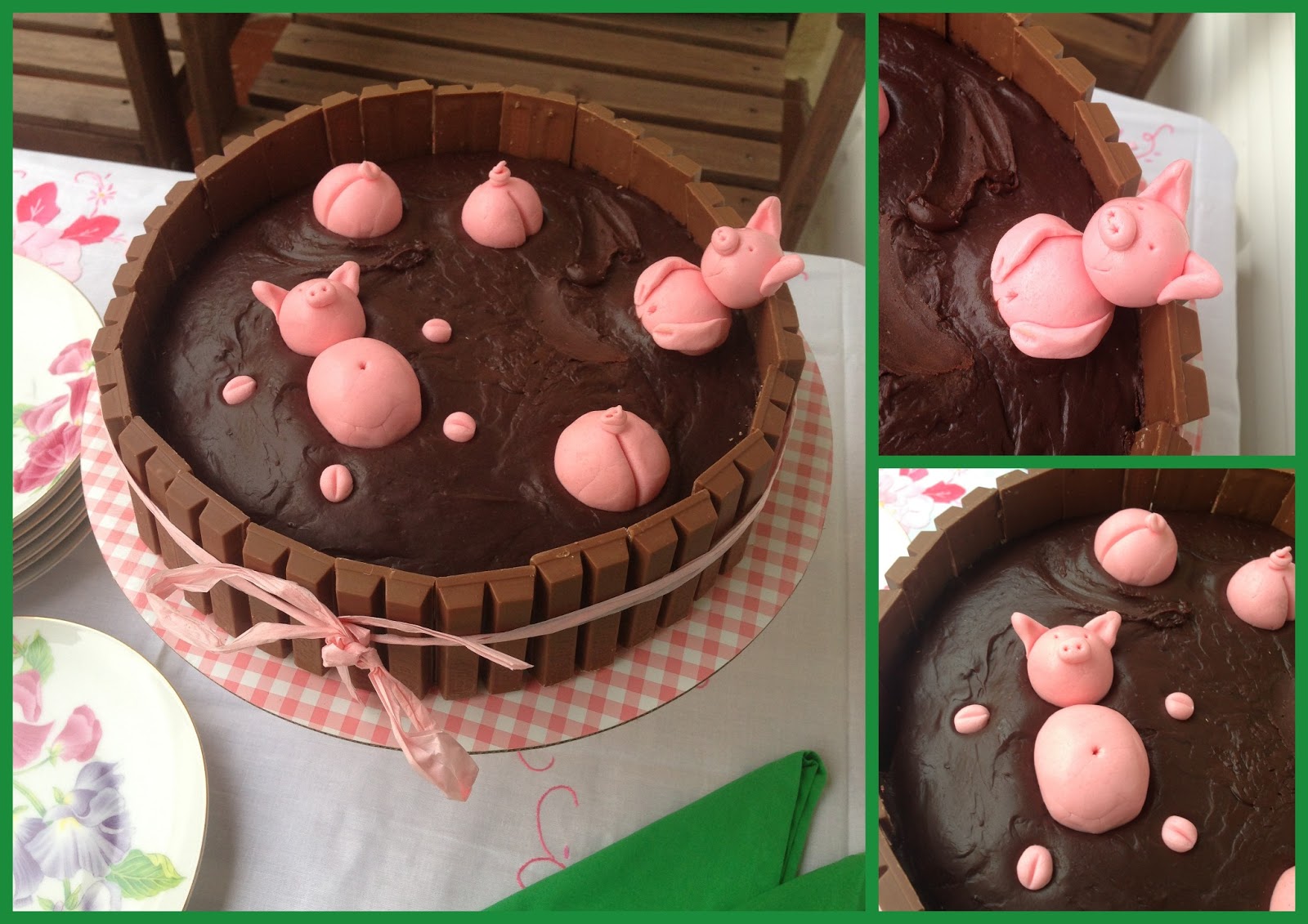 Tarde de hadas Tarta Cerditos (kitkat)