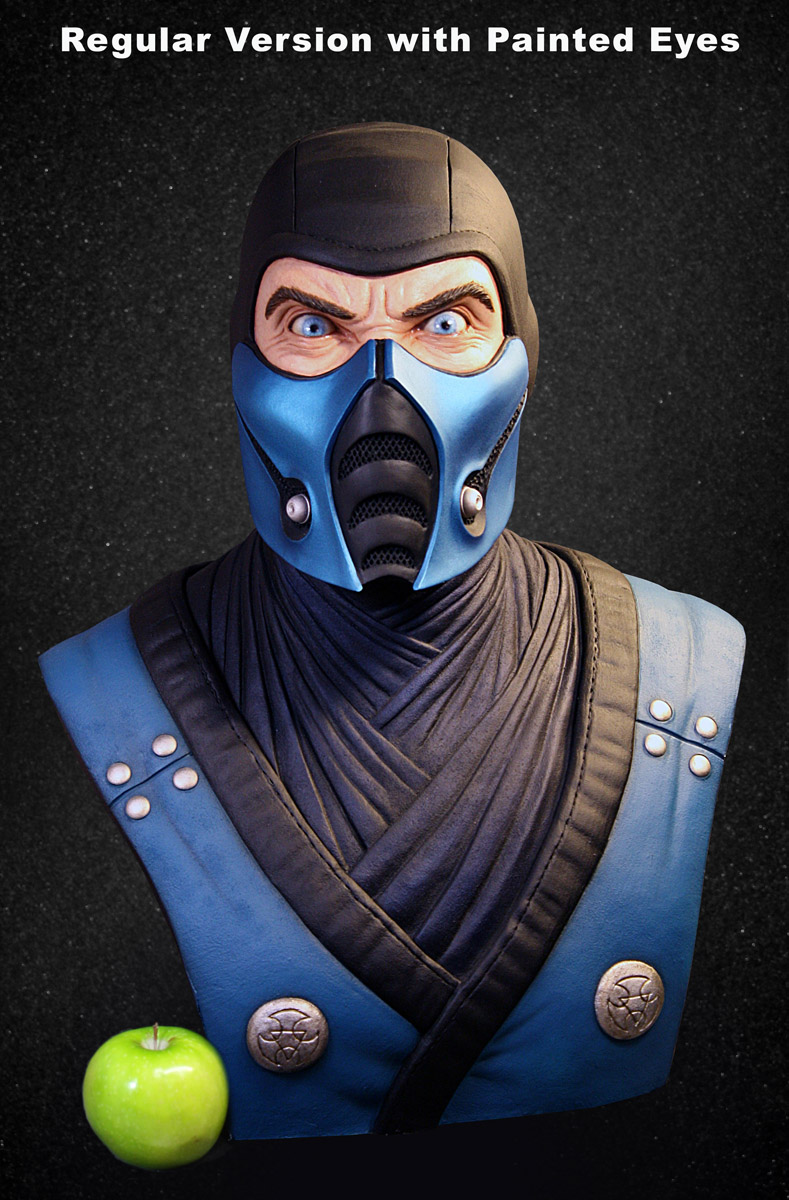 Idle Hands Sub Zero Mortal Kombat Life Size Bust Premiering at ComicCon