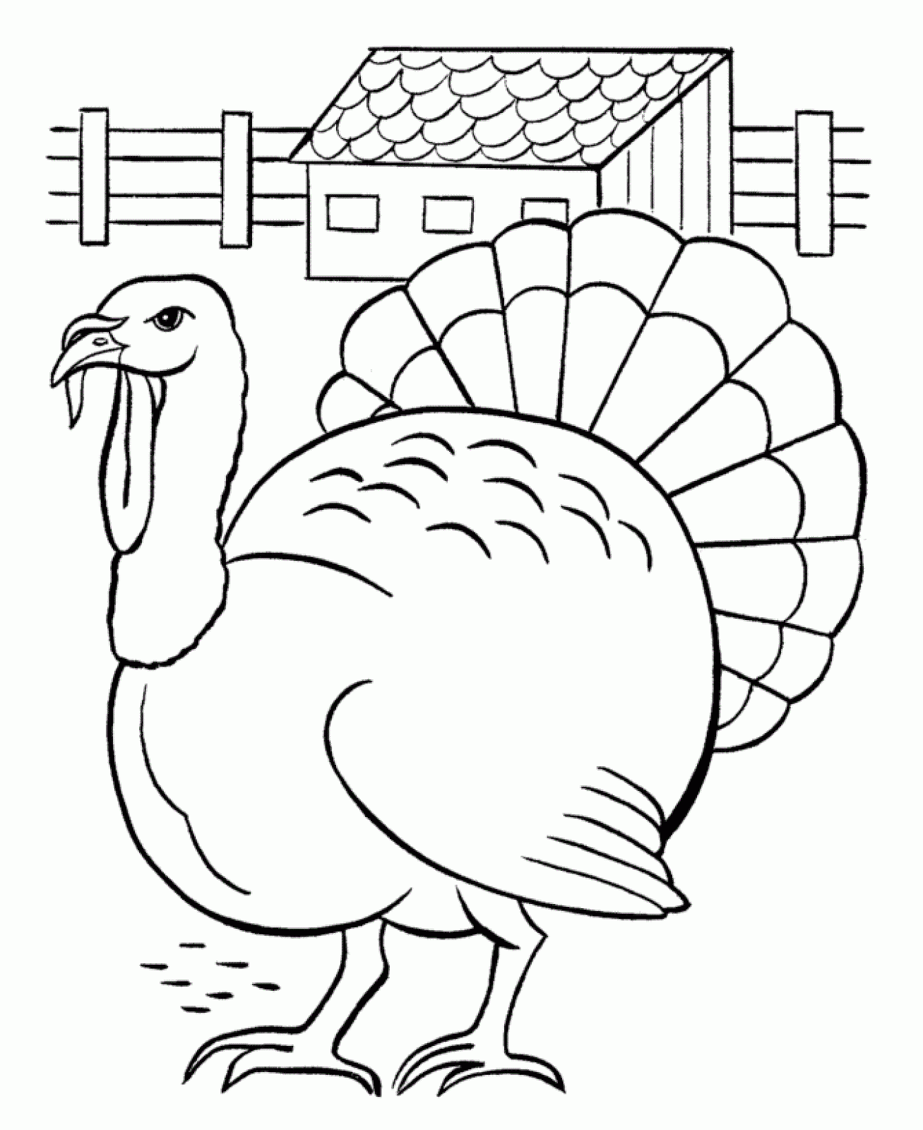 colours drawing wallpaper: Printable Thanksgiving Coloring Page for