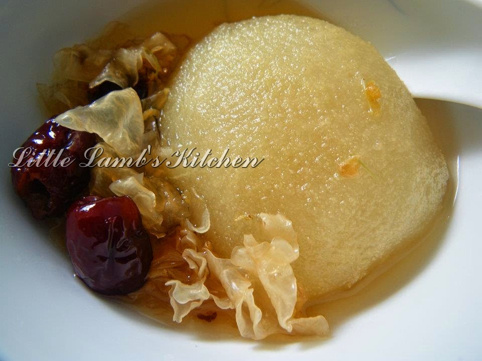 Little Lamb's Kitchen . 10 Mar 12 (Sat) Poached Pear with White