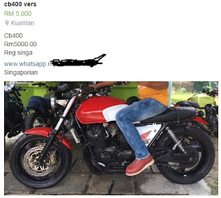 Honda cb400 murah Honda cb400 custom murah