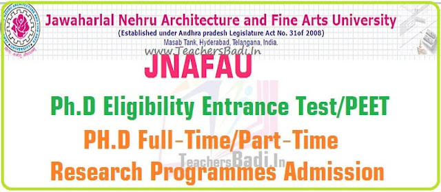 JNAFAU Ph.D Eligibility Entrance Test/PEET 2016 JNAFAU,Ph.D Eligibility Entrance Test,PEET 2016