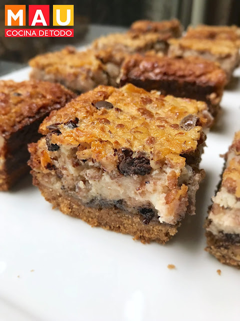 mau cocina de todo barritas de coco con chocolate nuez postre receta