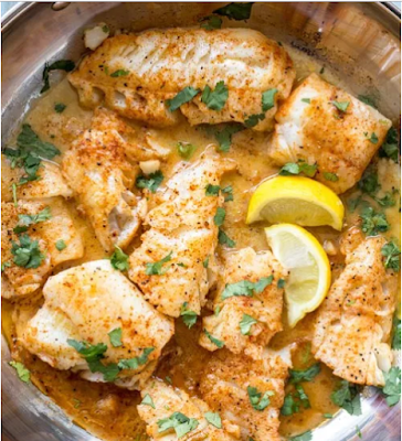 Buttered Cod in Skillet #healthyfood