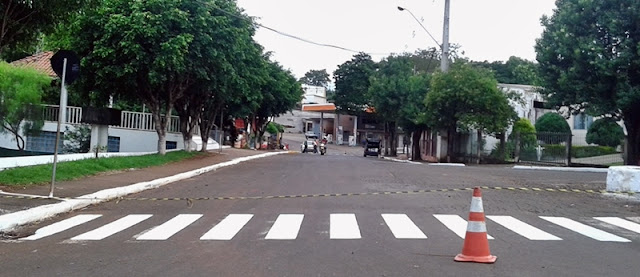 Iretama: Prefeitura realiza recuperação das faixas de pedestres