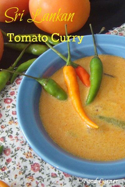 Sri Lankan Tomato Curry 