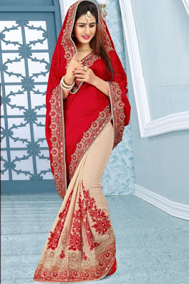 Red saree for karva chauth Red saree for karva chauth