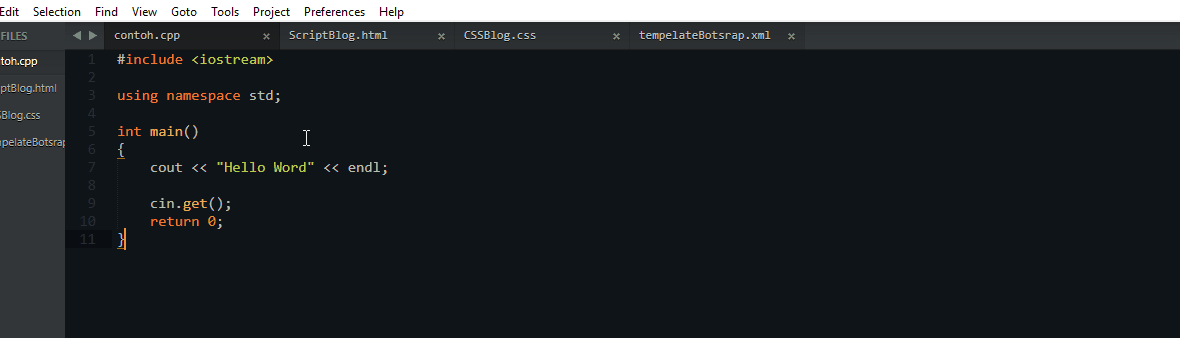 Cara Menjalankan dan Compile Program C++ di CMD Menggunakan Sublime ...