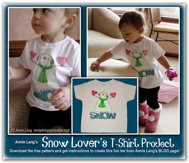 Love snow? Here's how you can make Annie Lang's Snow Lover's T-shirt