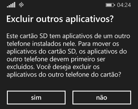 Windows Phone 8.1: Mover jogos e aplicativos para o cartão de memória