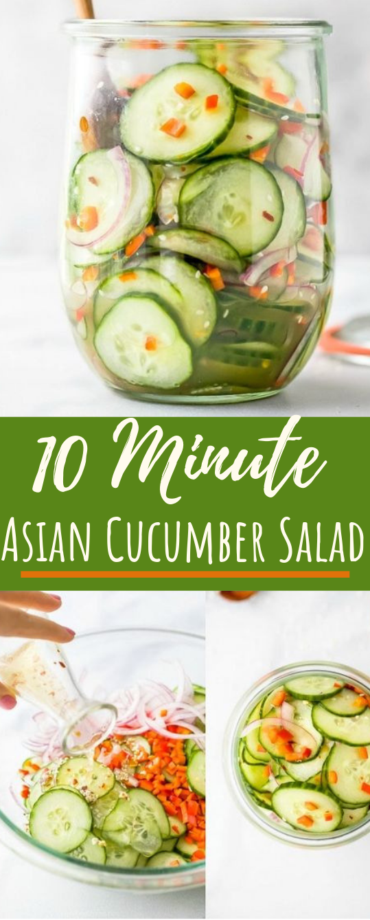 Asian Cucumber Salad #vegetarian #salad