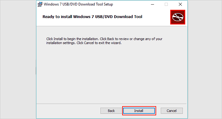 Instalação Windows download tool