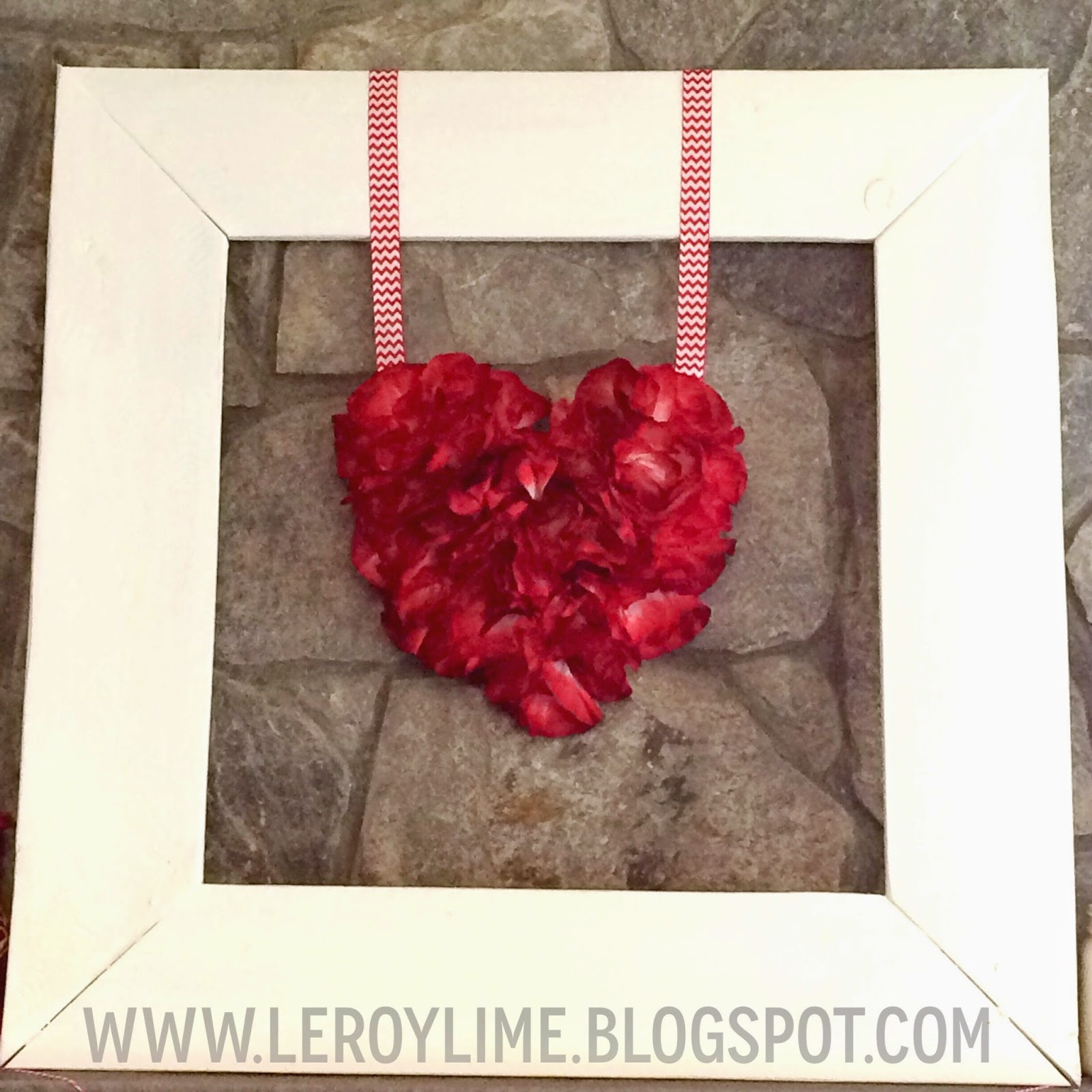 LeroyLime: DIY Frame and Valentine Mantle Decor