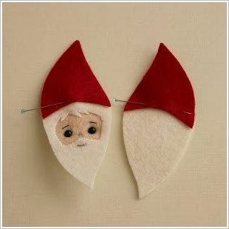Дед Мороз - игрушка из фетра