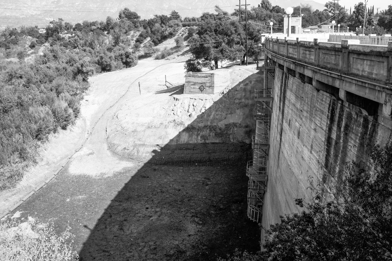 Scary As L Devil's Gate Dam, Pasadena, California
