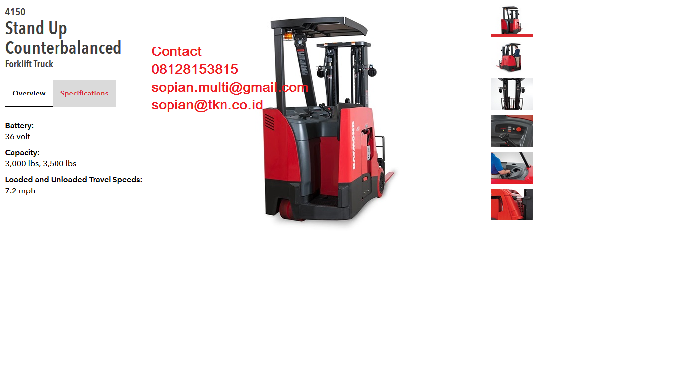 raymond stand up forklift controls
