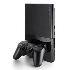 sony playstation 2 slim. sony playstation 2 dengan prosesor 300mhz memberikan gambar yang jelas dan mempesona. tambahan lagi, juga berfungsi sebagai pemutar cd/dvd. slim