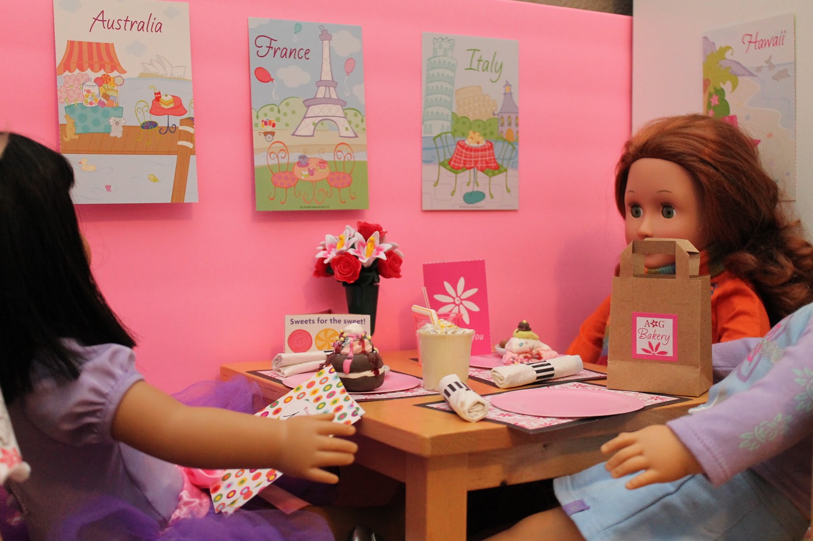 American Girl Doll Play Creating an American Girl Doll Diner!
