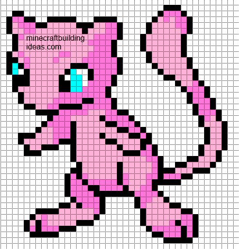 pokemon minecraft pixel art template