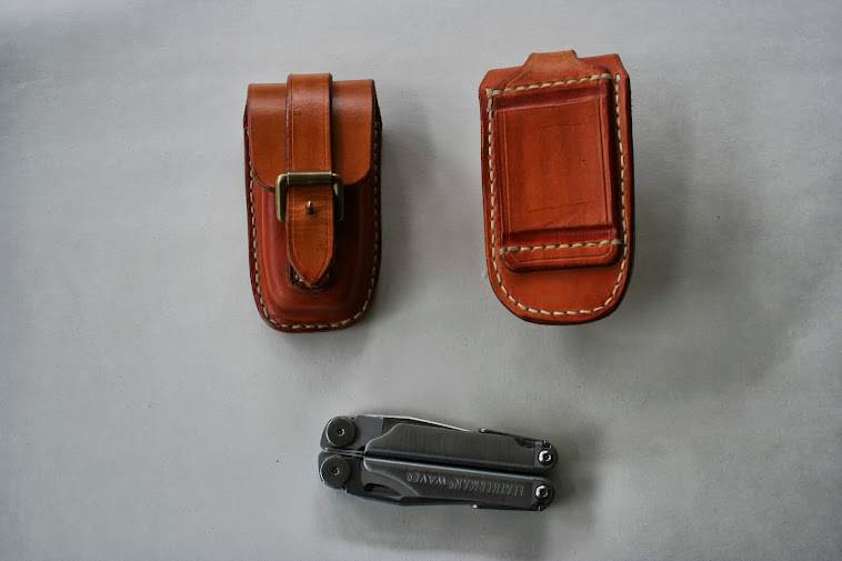 'Aussie' inspired belt pouches for Leatherman Wave