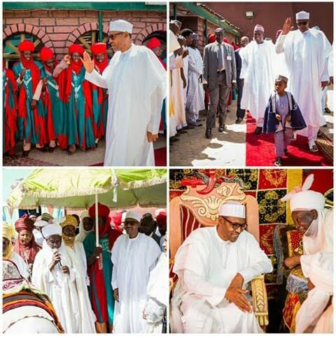 President Buhari Visits Emir of Daura In Katsina