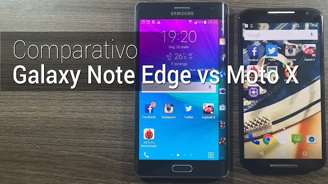 Galaxy Note Edge vs Moto X - Quem vence? 