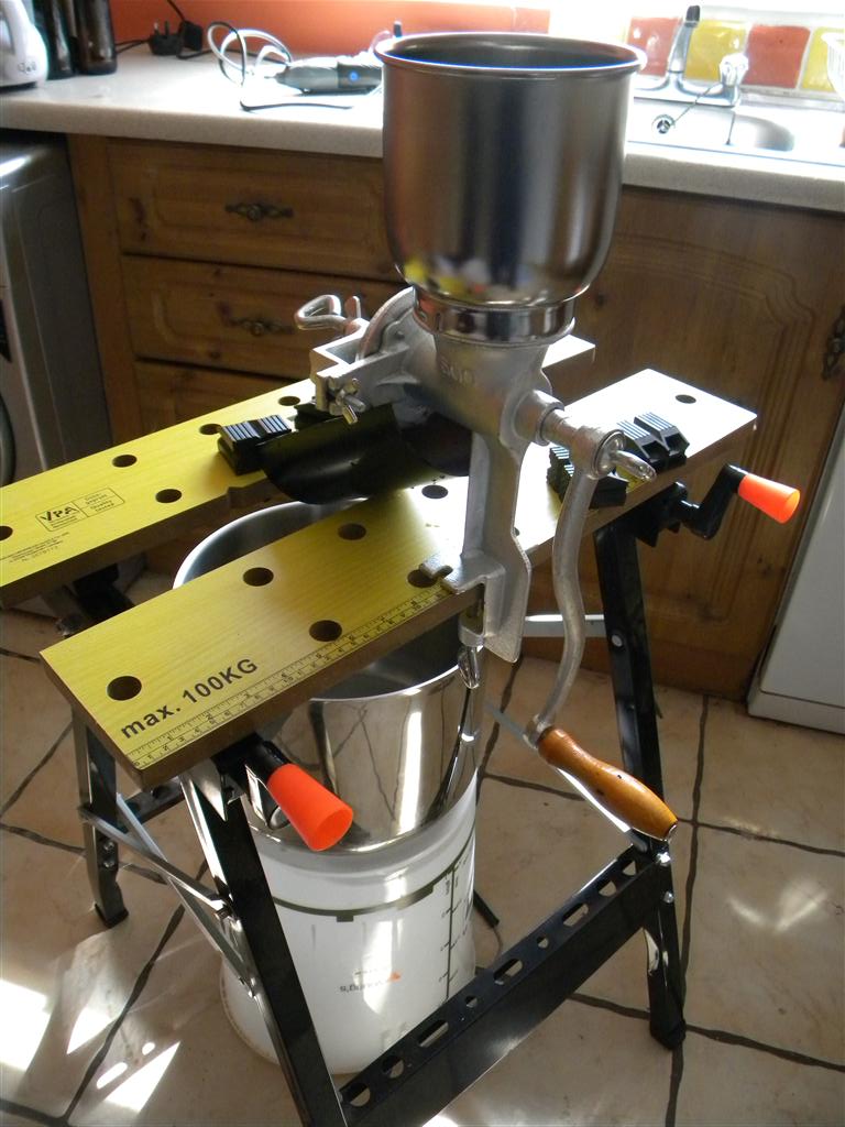 Cheap grain mill that does the job nicely. The Tale Of The Ale