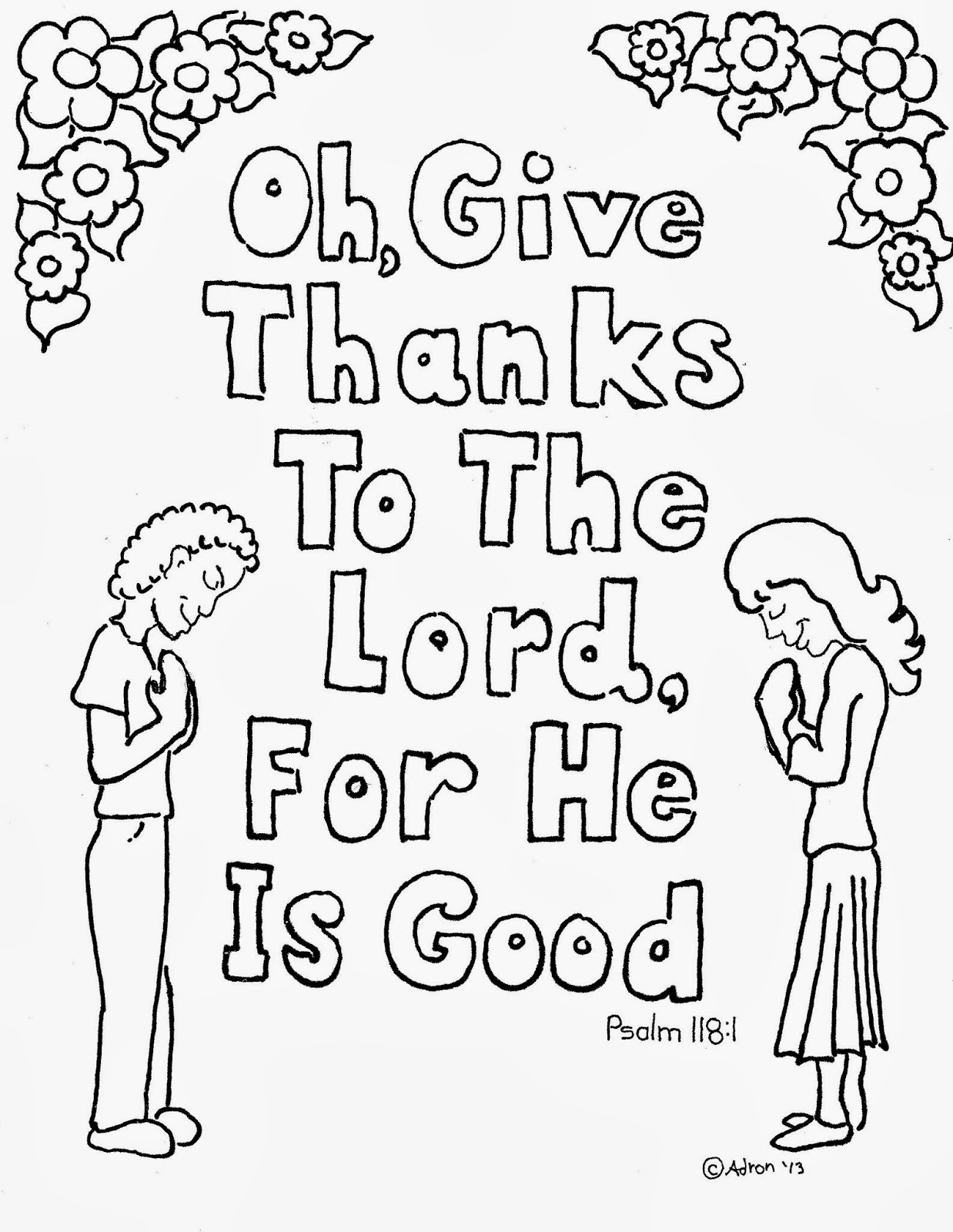 david gave thanks coloring pages - photo #17