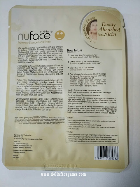 Review Nuface Snail Facemask